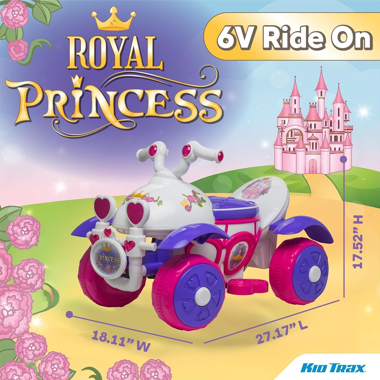 Toddler Girl Toys: Royal Princess Electric Car