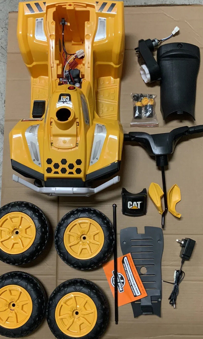 🏍️ CAT 6V Quad ATV Powered Ride-On,18-30 Months, Great👌👉NO MANUAL👈