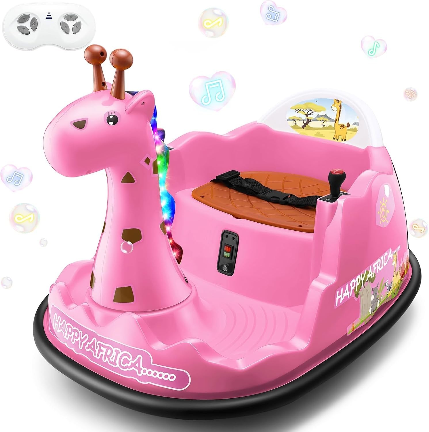 Kids Ride on Car, 12V Bumper Car for Xmas Gift w/ Parent Remote 360 Degree Spin