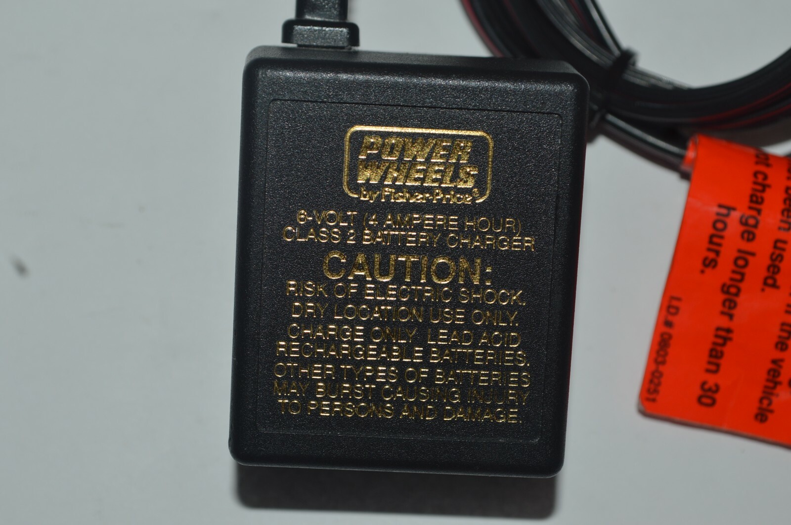 Fisher Price POWER WHEELS Model 040135 Battery Charger Part NO 00801-0976 Origin