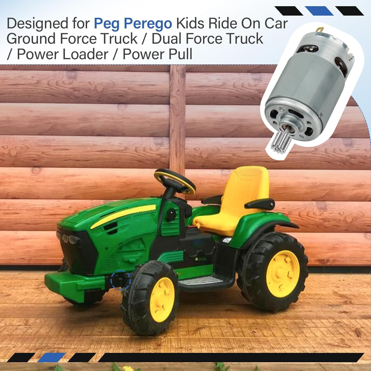 12 Volt Motor for Peg Perego Kids Ride on Car, 12V Gearbox Motor Drive Engine Ac