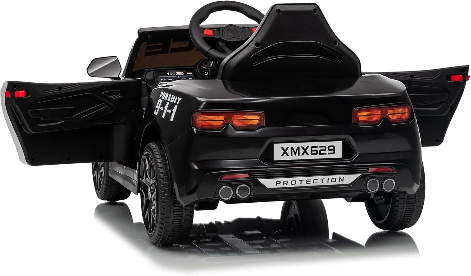 Police Car Ride on Electric Car for Kids, Battery Powered Ride-On Toys Cop Cars