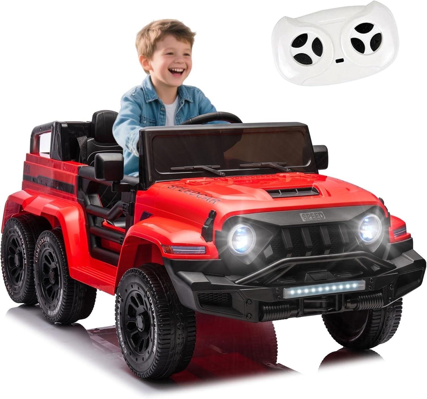Kids Electric Ride on Truck 24V 2 Seaters Jeep Battery Power Car Toy with Remote