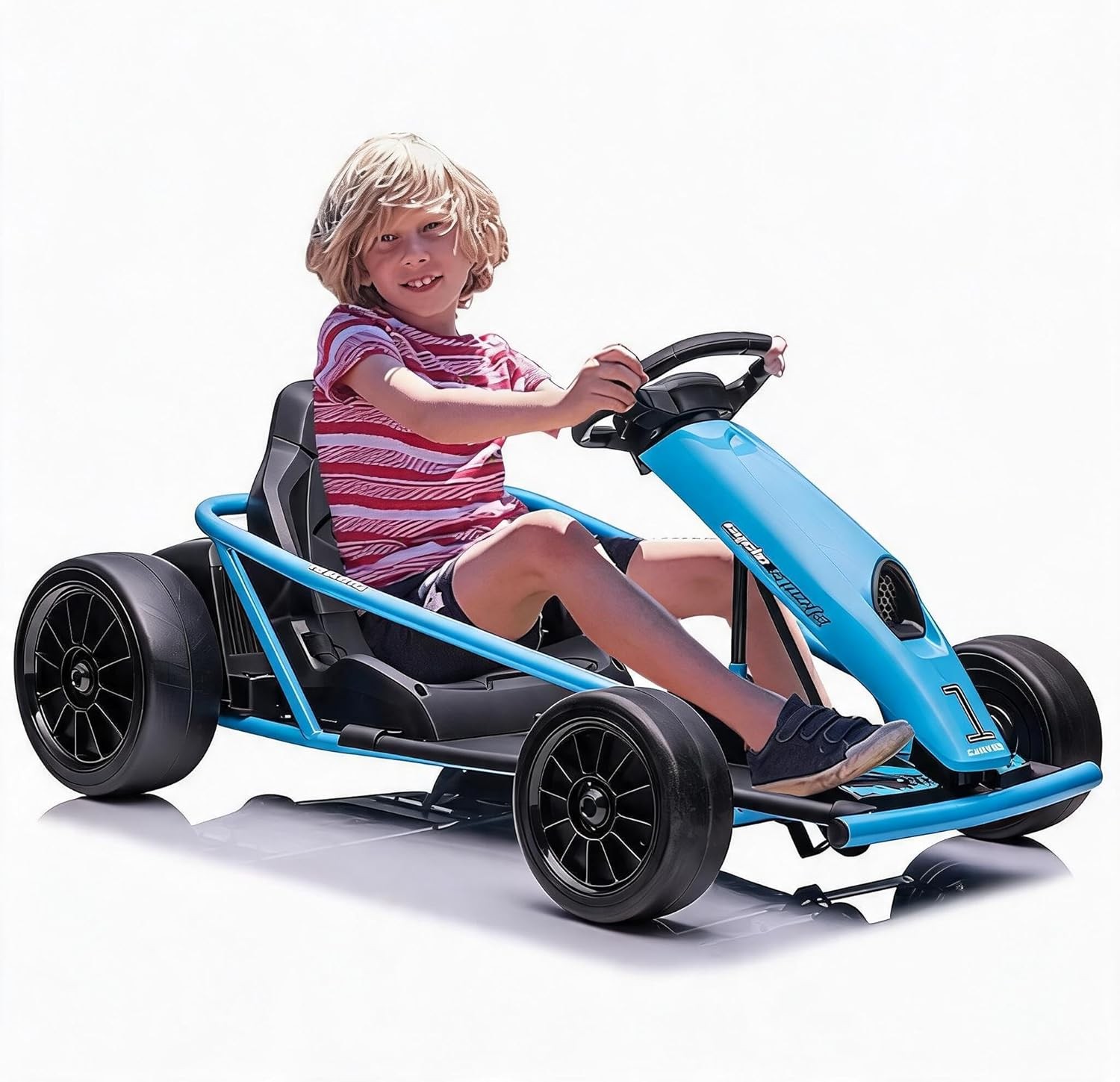 Garvee 24V Kids Go Kart,High Speed Electric Drift Kart with Music for Ages 8-12