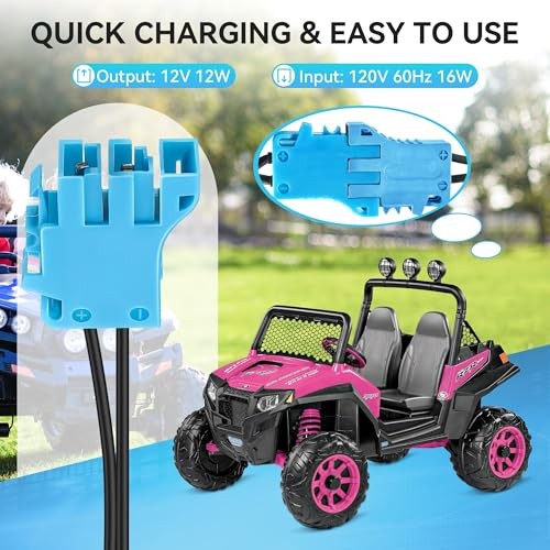 12V Ride On Toy Charger with LED Indicator, 12V Battery Charger