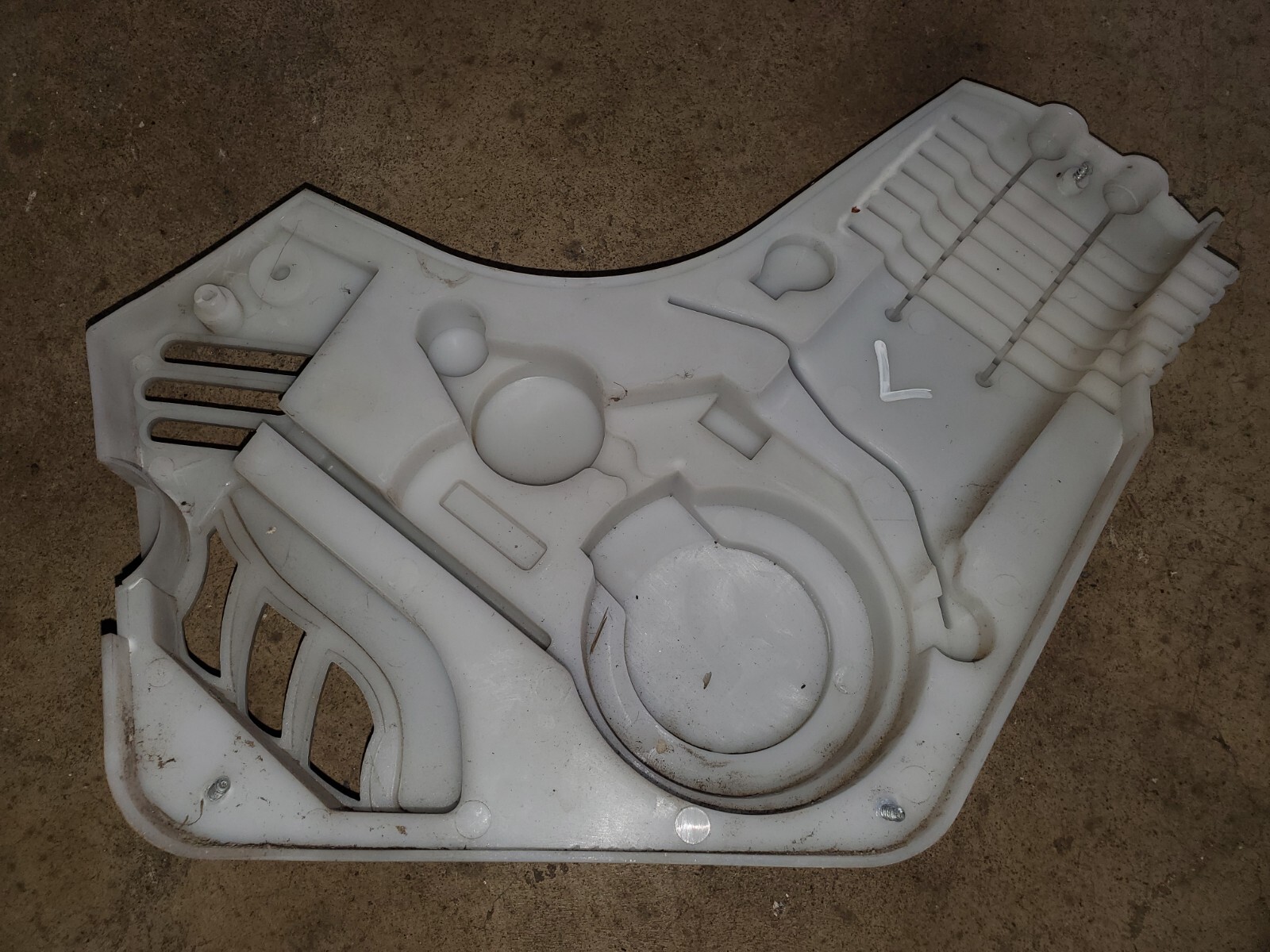 12V Yamaha Raptor Dumar 660 Power Wheels Kids ATV Left Side Plastic Engine Panel