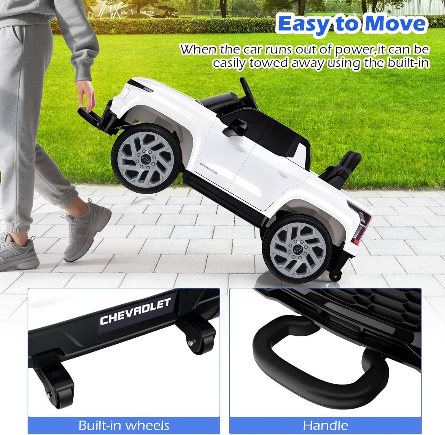 Licensed Chevrolet Silverado Ride on Car for Kids by , 12V Battery Powered Elect