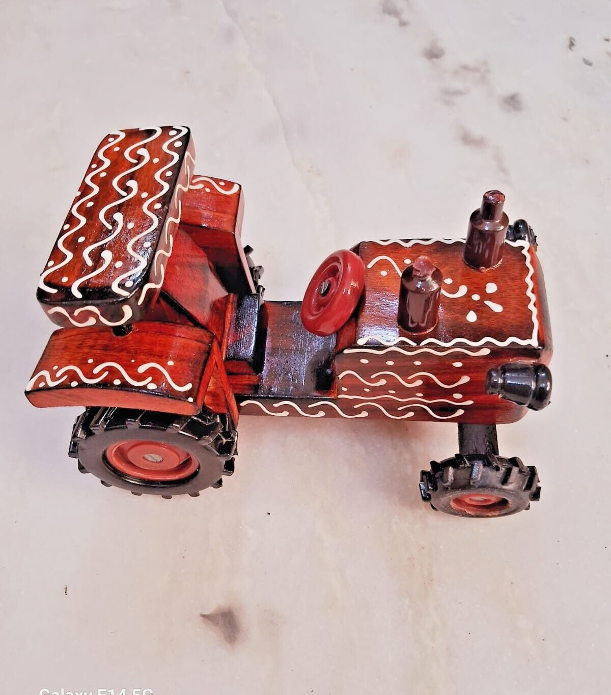 Wood Toy Farm Tractor Kids Toddlers Playthings 4 wheel Toy Wooden Handmade Gift