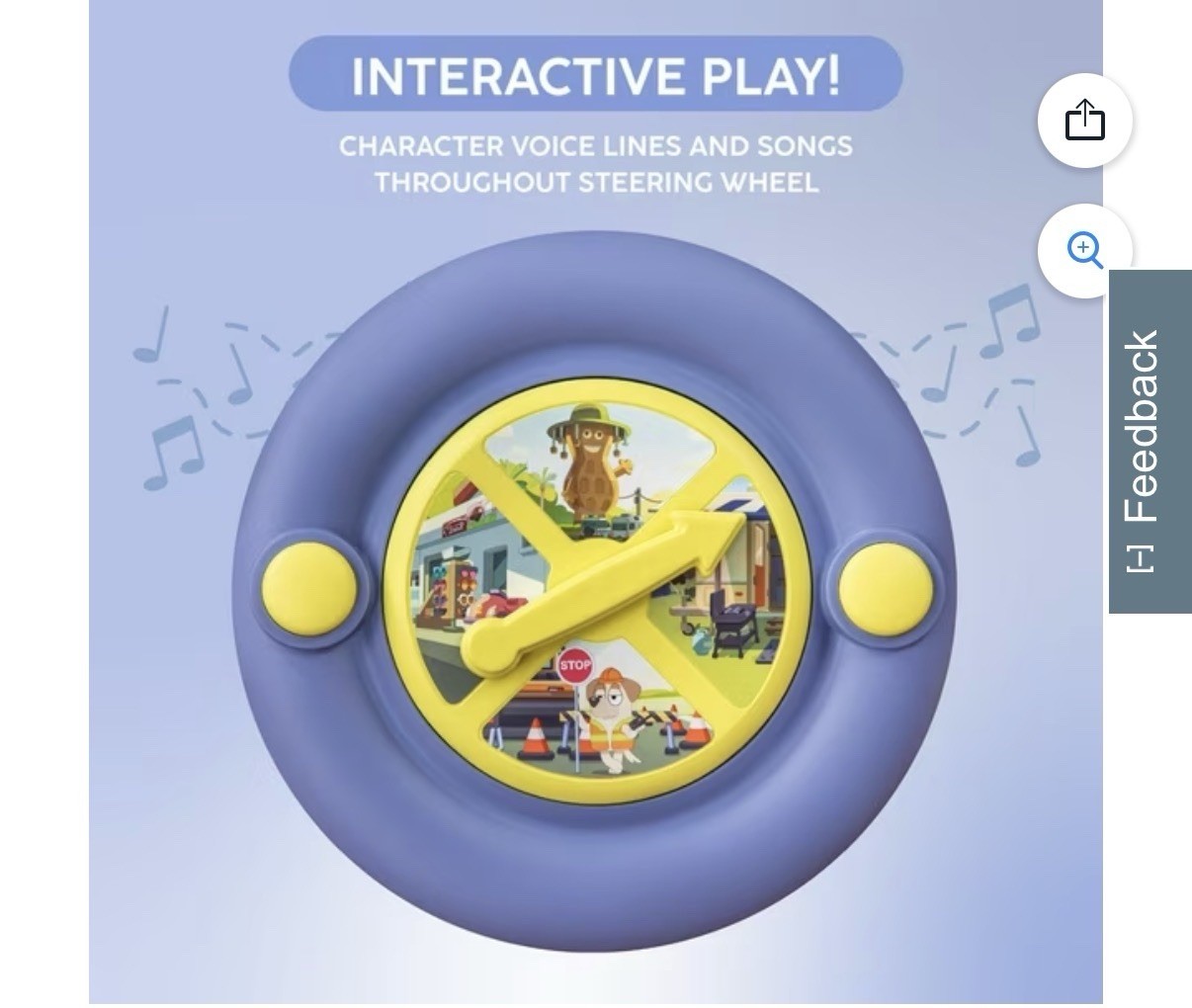 12v Bluey Battery Operated Ride-On Car, Headlights, Music, 1-3 Years