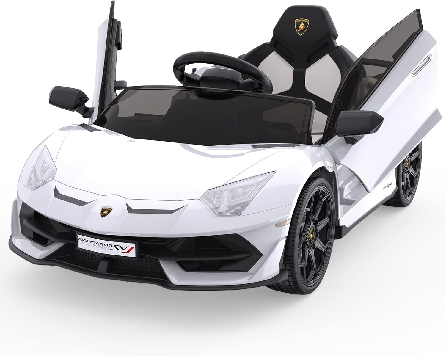 12V Ride On Car Land Rover Kids Electric Car Red with Remote Control Lamborghini