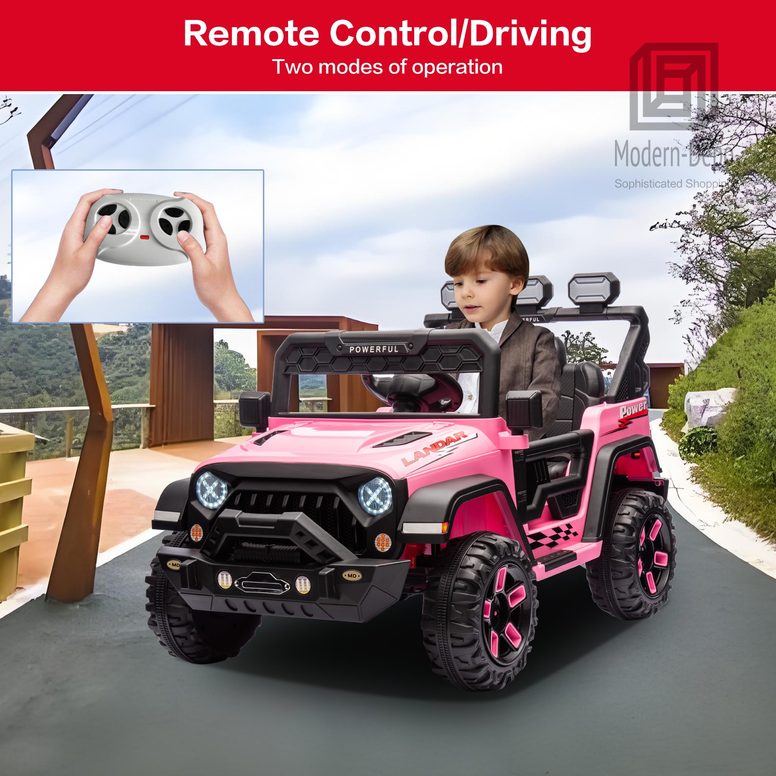 12V Electric Kids Ride On Truck W/ Remote Control DIY Sticker 2 Motor MP3 Player