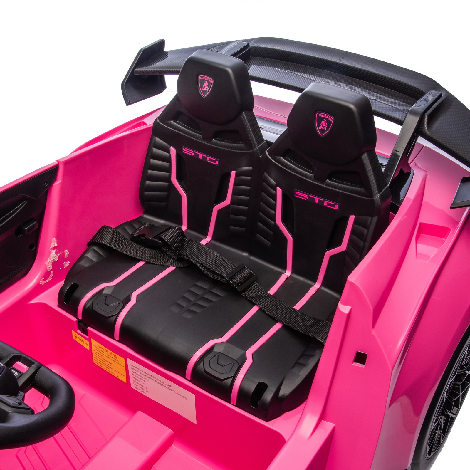 24V Kids Electric Ride On Drift Car Lamborghini Huracan Sto Speeds 1.86-5.59 MPH