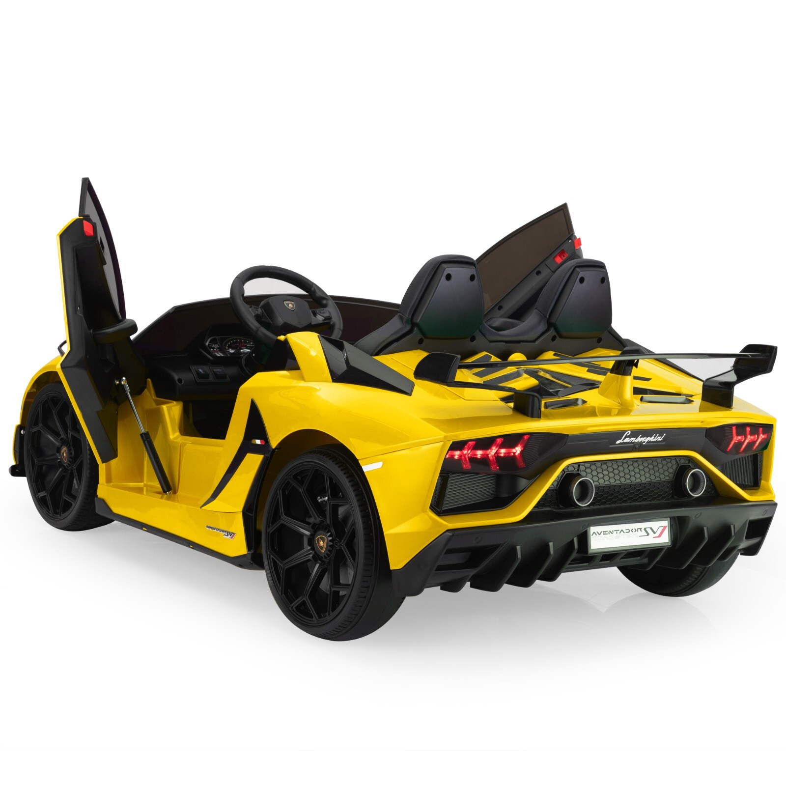 TOBBI 24V Kids Ride On Drift Car Licensed Lamborghini SVJ 2 Seater High Speed