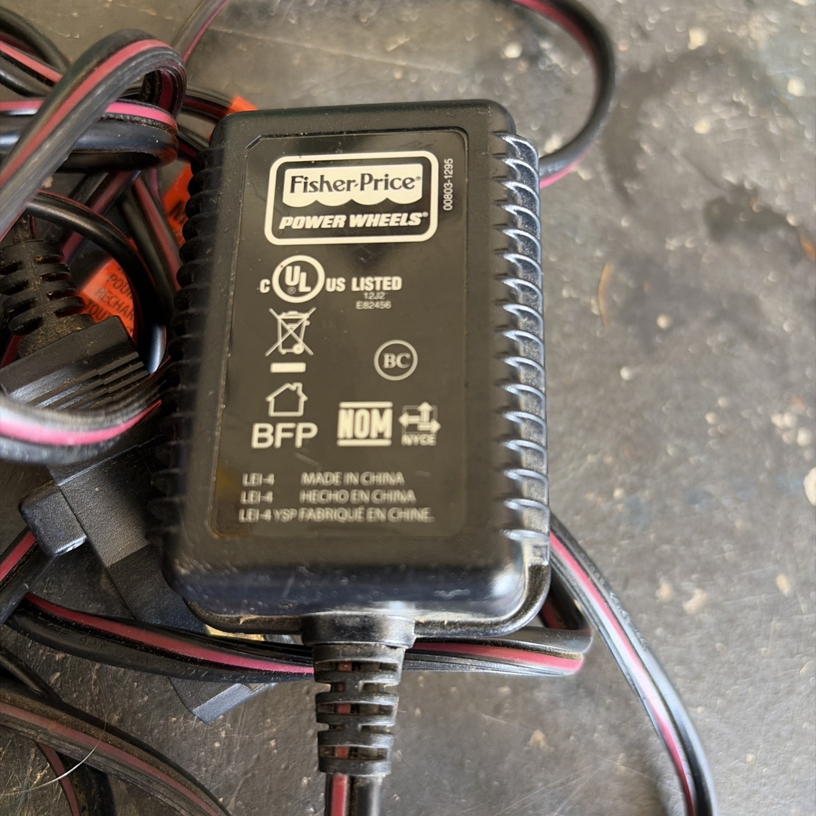 Fisher Price 00801-1778 Power Wheels LOT OF 3 – 12V Charger Cord, OEM