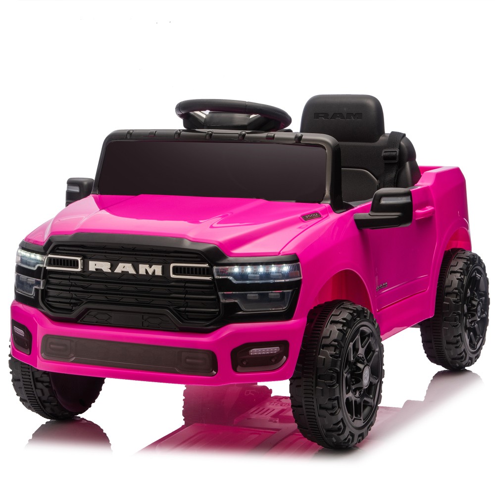 12V Kids Ride On Truck w/Remote Control,2WD & Rear Shock Suspension for Age 3-6