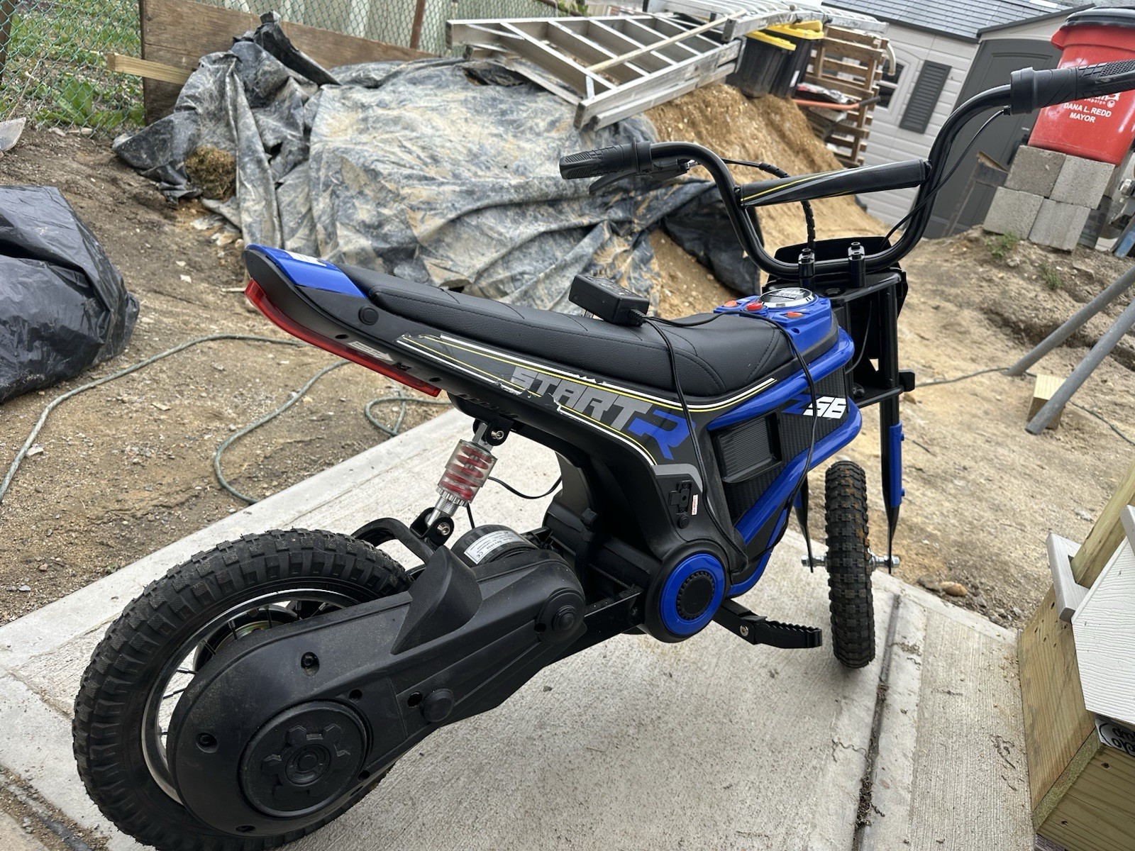 ELEMARA Ride on Toy-Navy, 24 V Electric Kid Dirt Bike