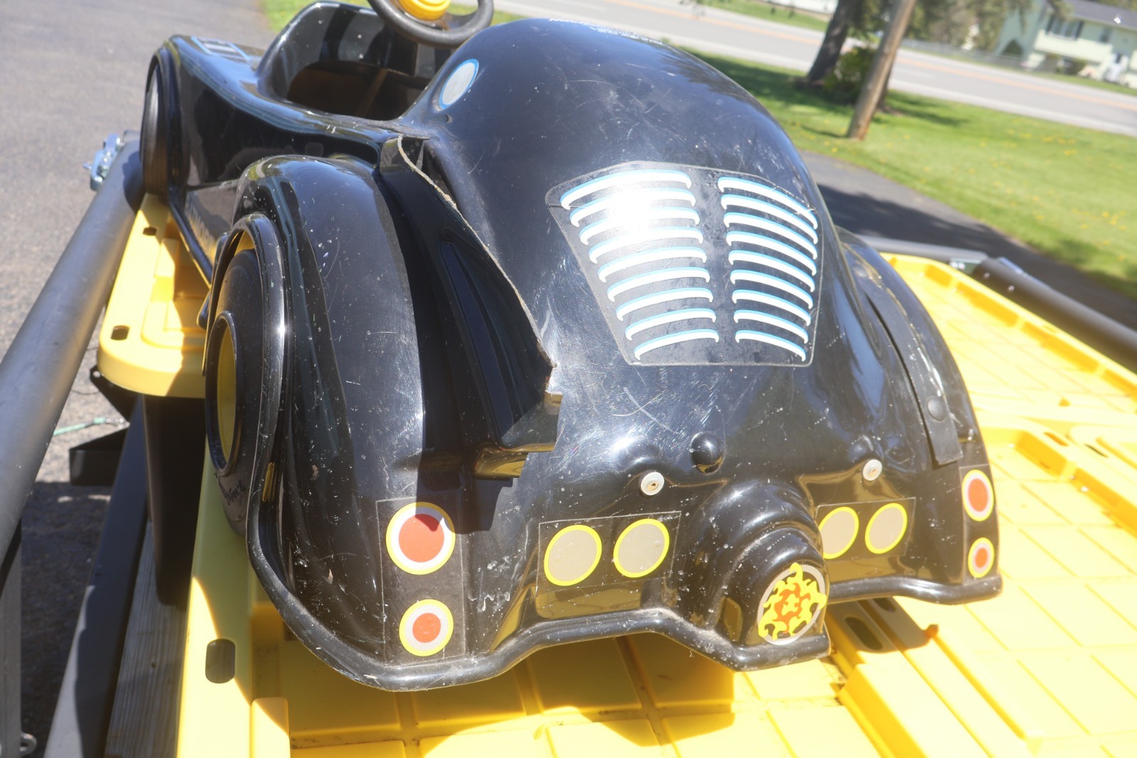 Nice Rare 1989 Mini-Motors Bat-Man Batmobile Power Wheels Motor Car Kingsbury