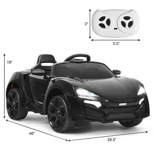 12V Kids Ride-On Car 2.4G RC Electric Vehicle w/ LED