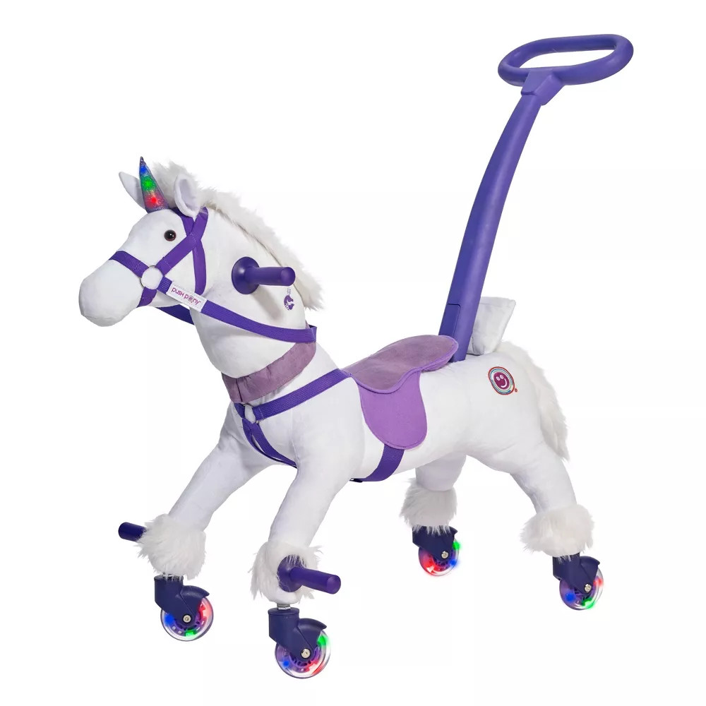 Power Pony Push Riding Toy – Crystal Steel Pedal & Push 3+ Years New