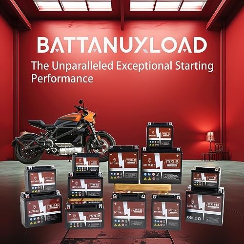 12N9-BS Gel Motorcycle Battery, 12V9Ah Non-Spillable Maintenance-Free Power