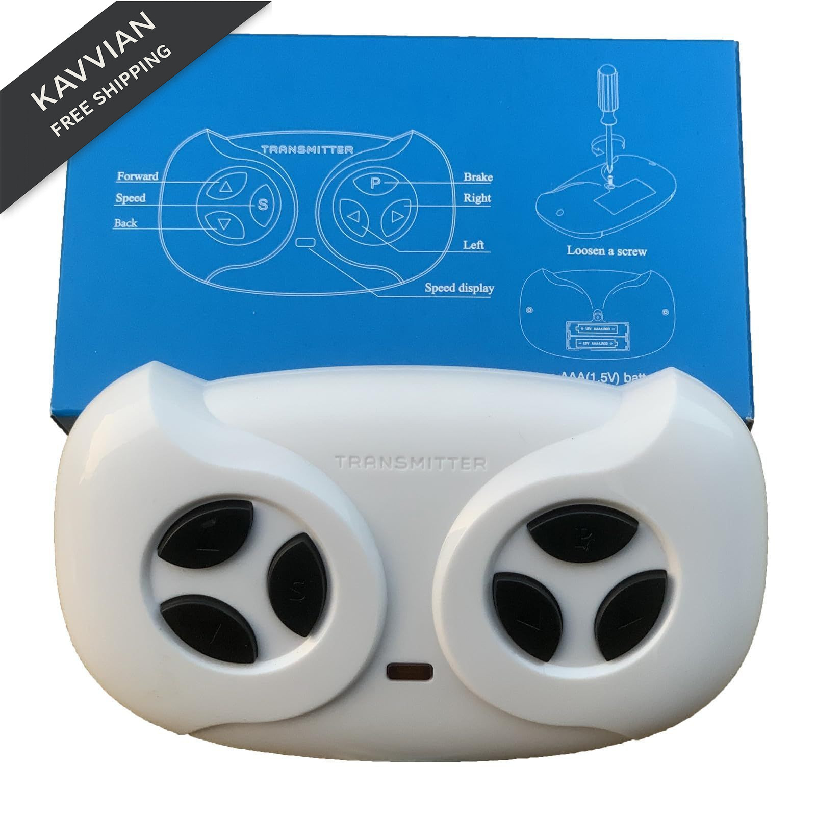 JR 2.4G Bluetooth Remote Control Transmitter Accessories,Powered Large, White
