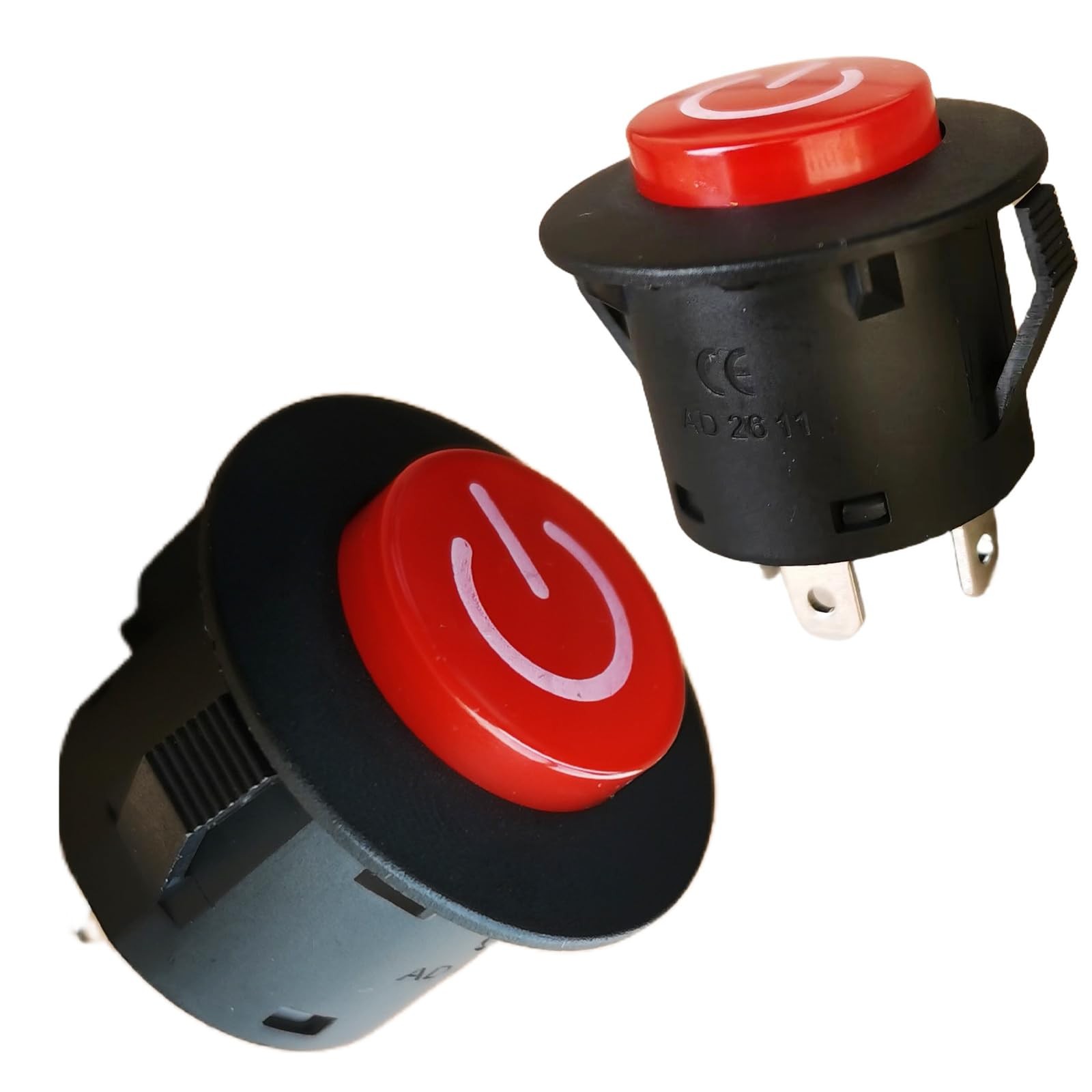 2 Pcs Power Button Switch Push Start Replacement Parts for Kids Ride on Toy Car