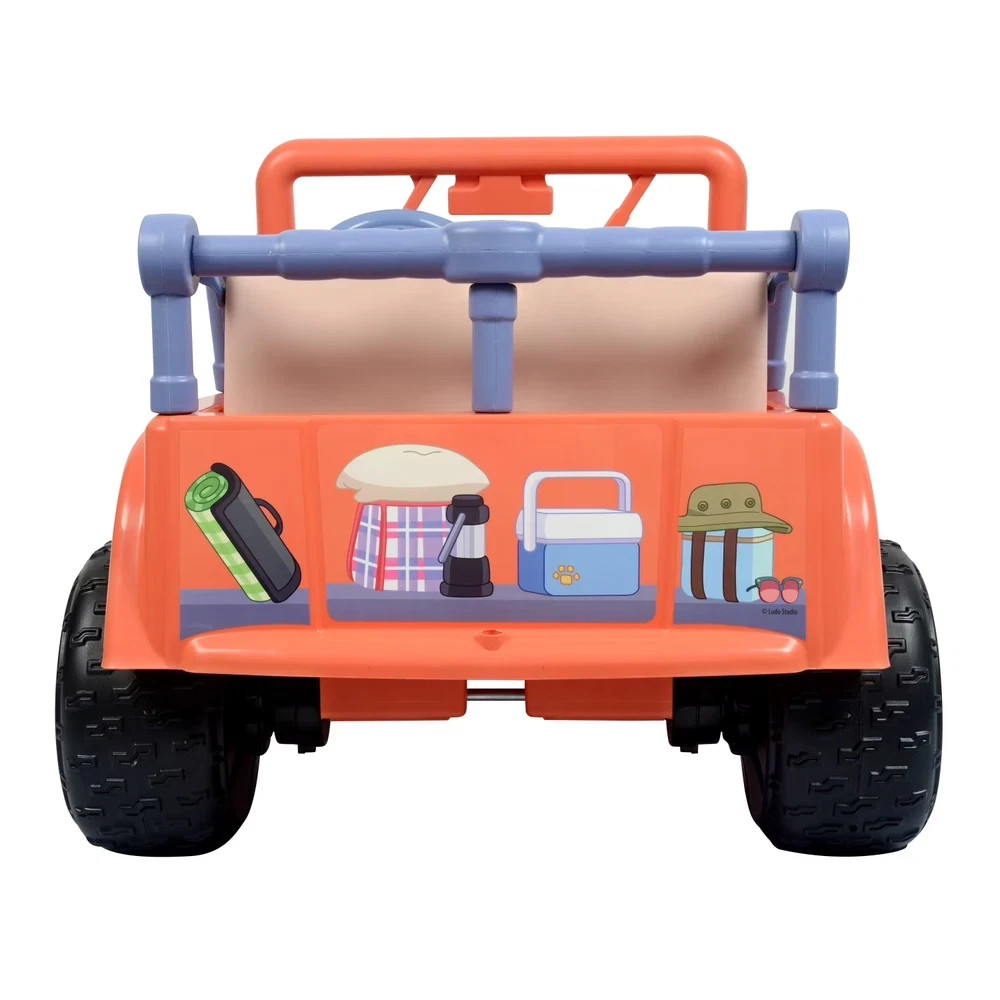 Bluey 4-Wheeler Battery-Powered 12V Ride-On Car w/ Songs from the Show, Ages 3+