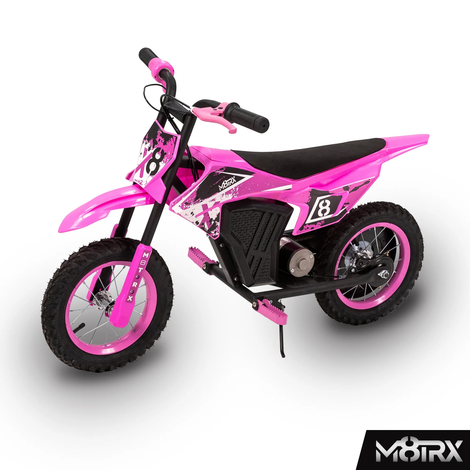 Pink 12V Mini Electric Child Dirt Bike, Battery Powered Toy Motorcycle, Kids Rid
