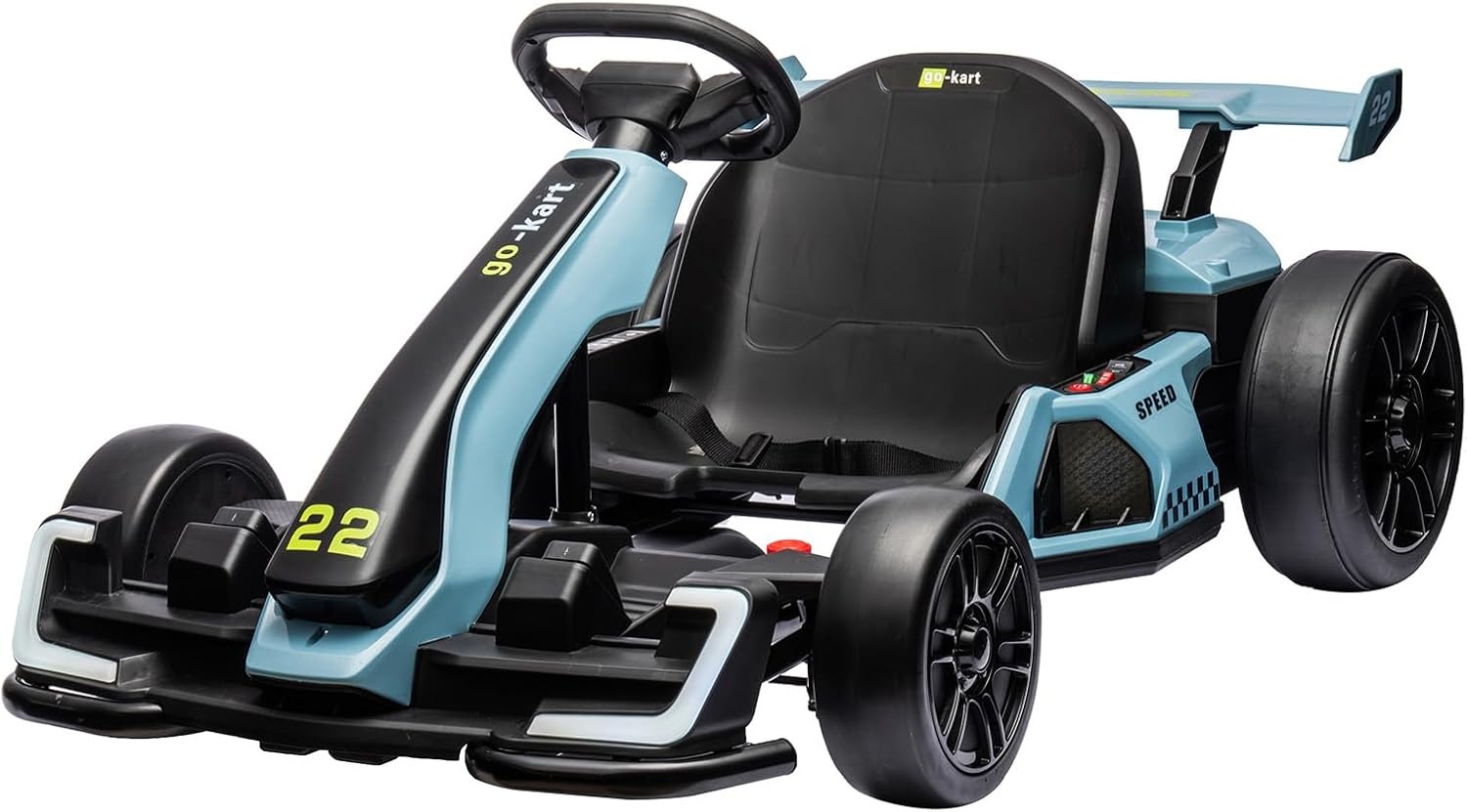 4 Wheels Pedal Go Kart for Kids, Ages 6-12 Ride On Toy, 110 lbs Load, Durable