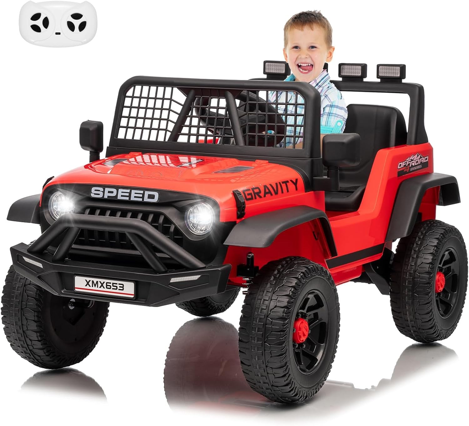 Garvee 12V Kids Ride On Truck Car,Kids Electric RC Vehicles for Boy Girl Gift