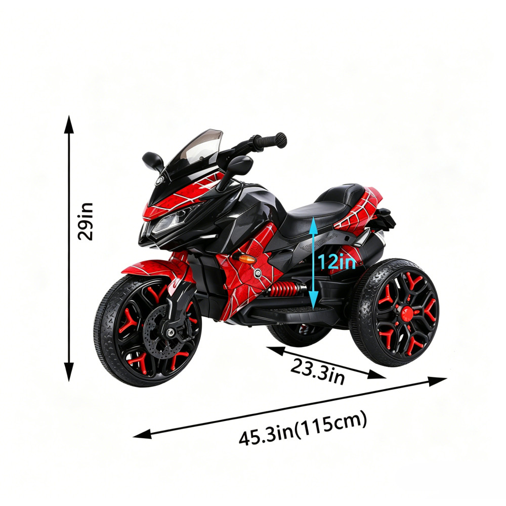 Kids Electric Motorcycle with Trainning Wheels for 3-6 Years Boys Girls