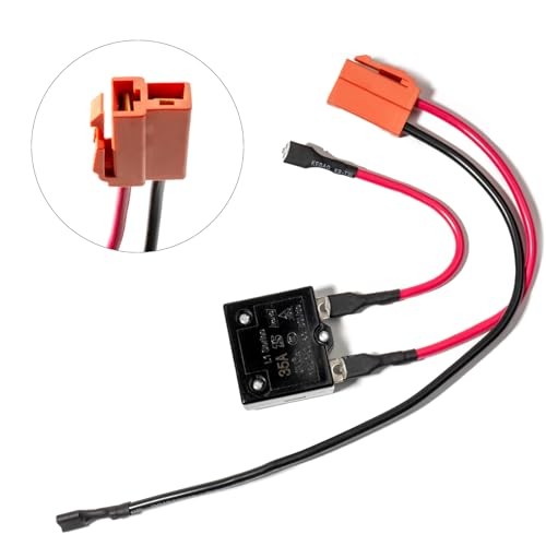Ride on car Wiring Harness with 35A Fuse 24v Battery Charger Connector for
