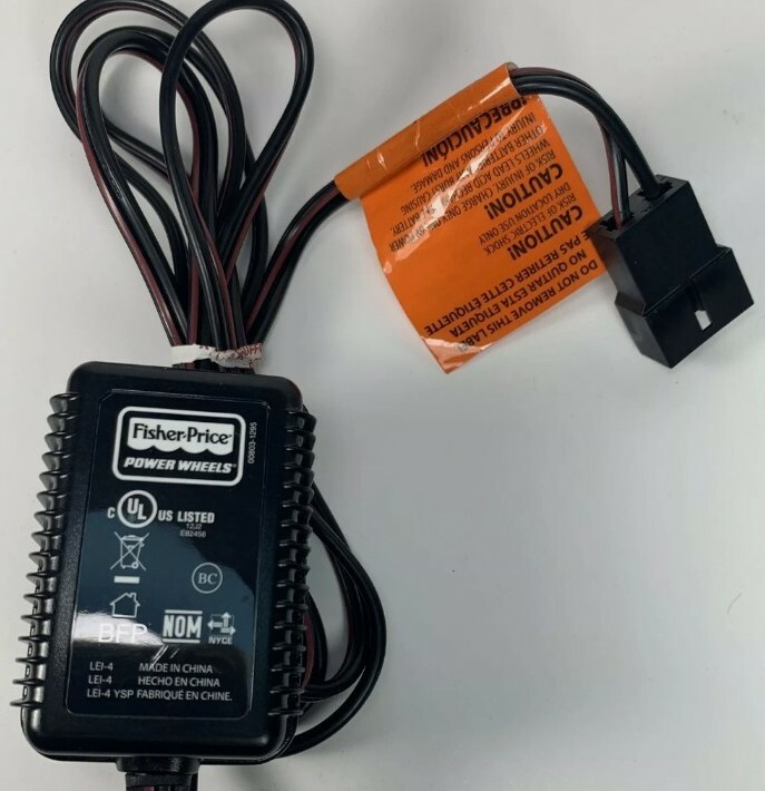 Fisher Price Power Wheels 00803-1295 6V Class 2 Battery Charger OEM Genuine