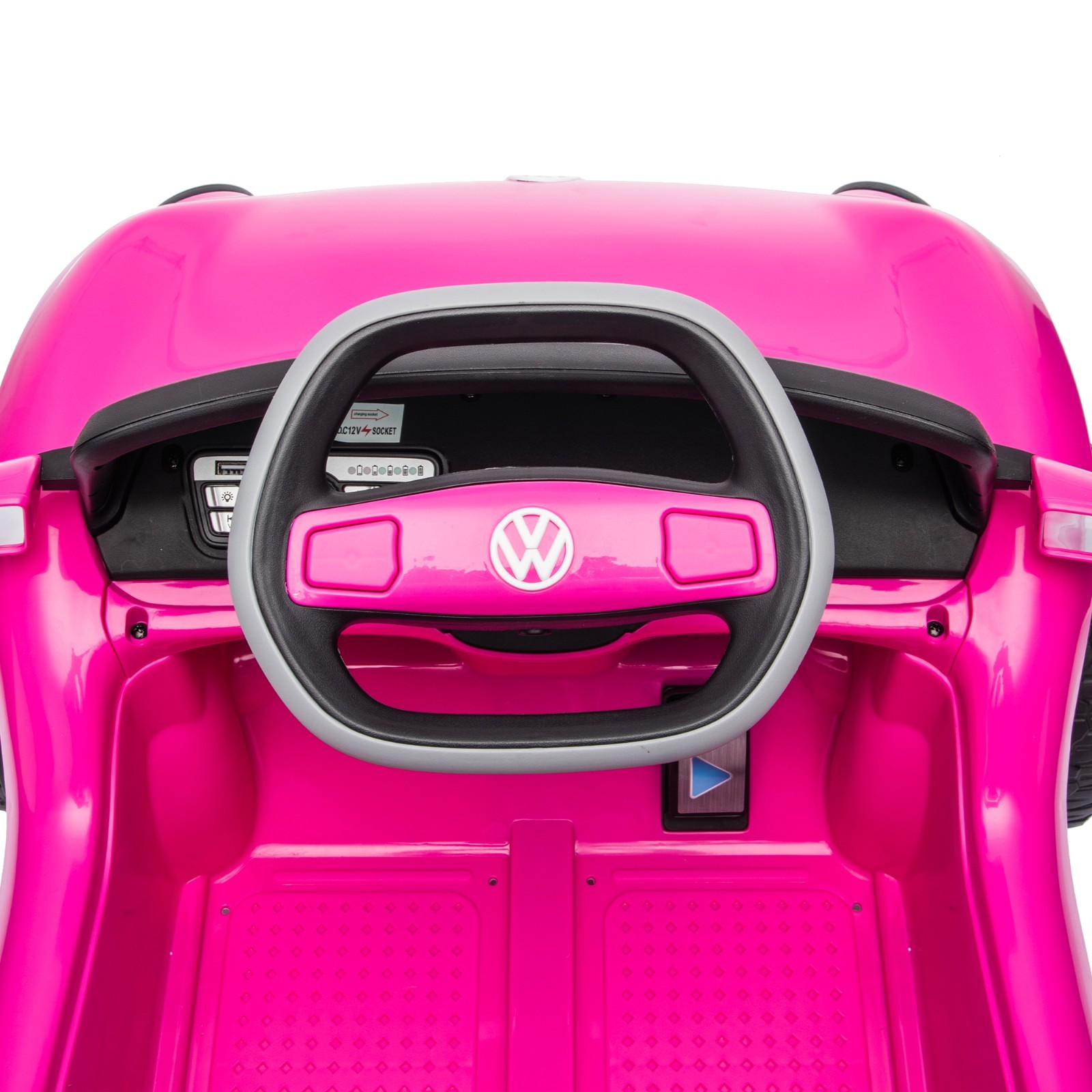 Licensed Volkswagen Beetle Ride on Car for Kids 12V Electric Toy W/ Remote, Pink
