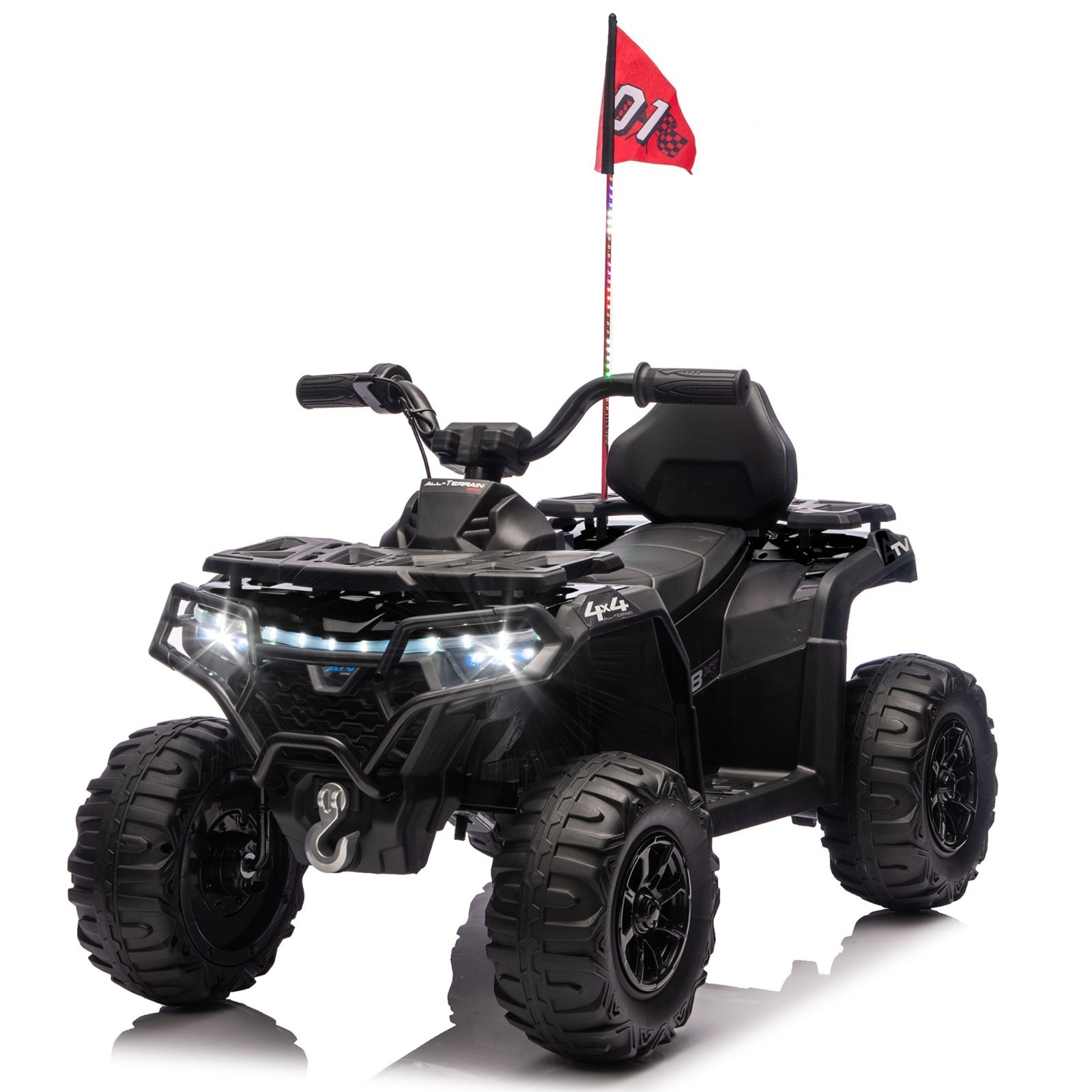 24V Kids Electric ATV 4 Wheeler Quad Car Off-Road Ride On Toy for Kids Aged 3-6