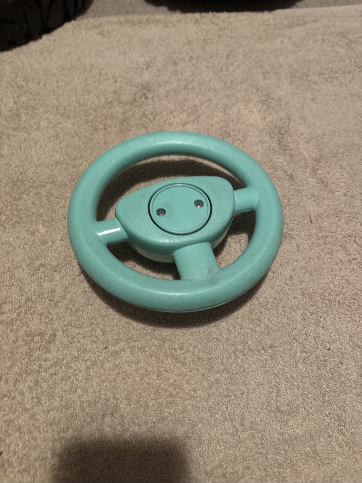 Barbie Girls Jeep Kids Ride On Car Teal Green Steering Wheel