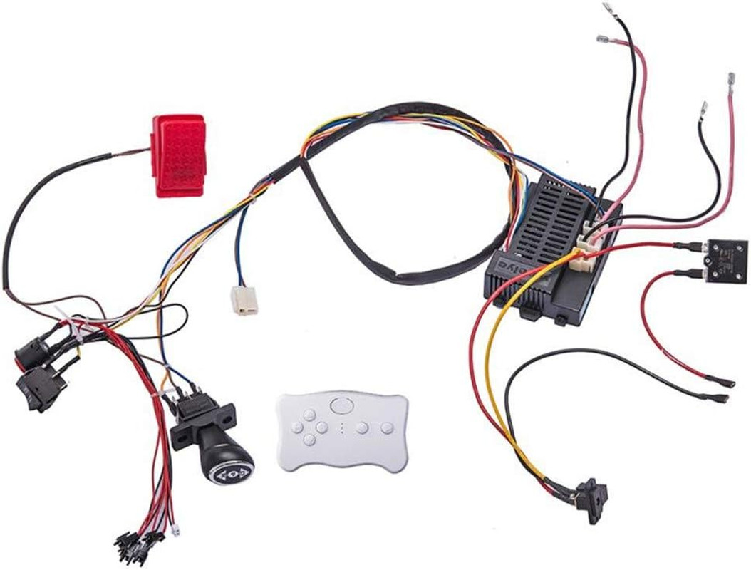 24 Volt Children Electric Car DIY Modified Wires and Switch Kit,with Remote Cont