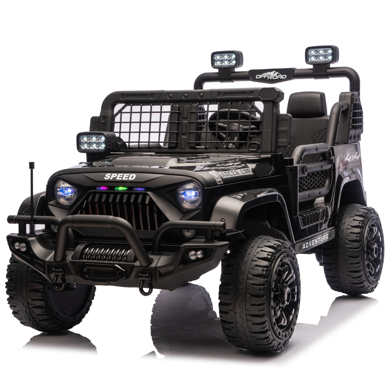 24V 100W*2 Two-seater Kids Ride On Car RC 4-Wheel Shock Absorption for kids 3-8