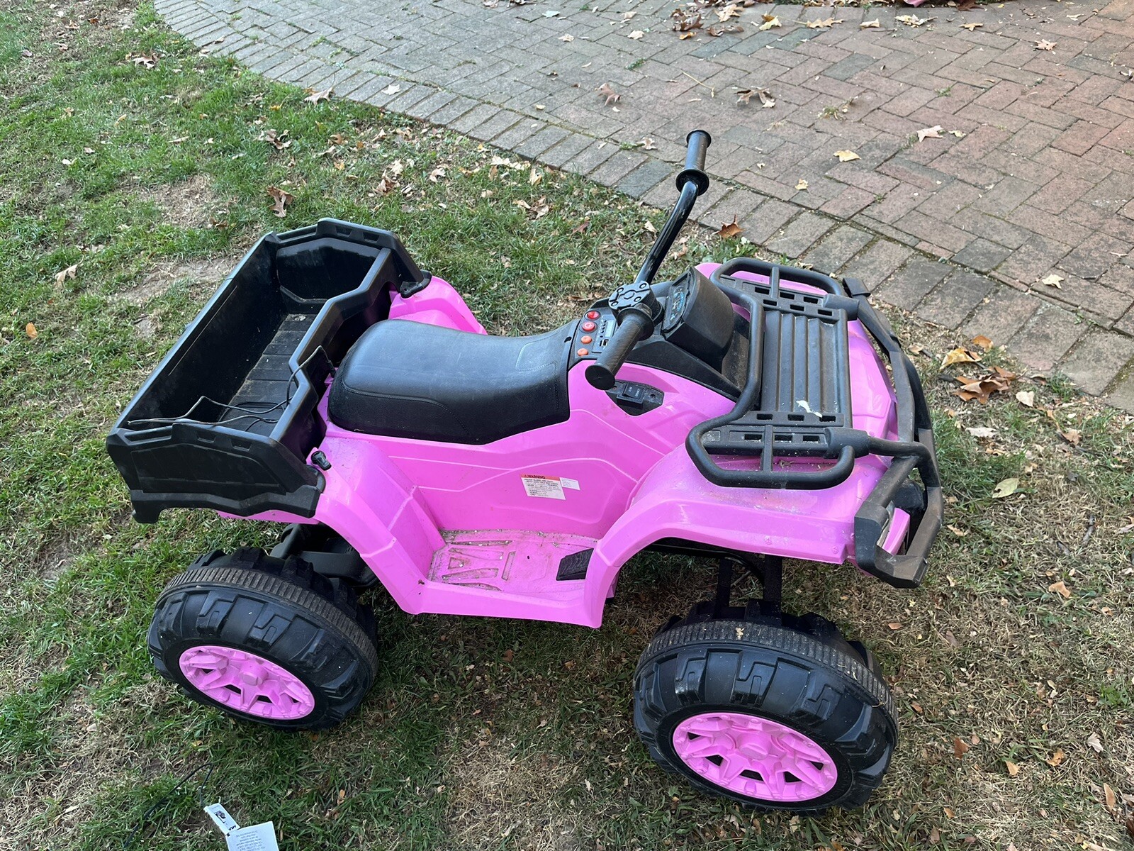 12V Kids Ride-On ATV Quad w/ Bluetooth, 2.4mph Max, (Brand New PC Board)