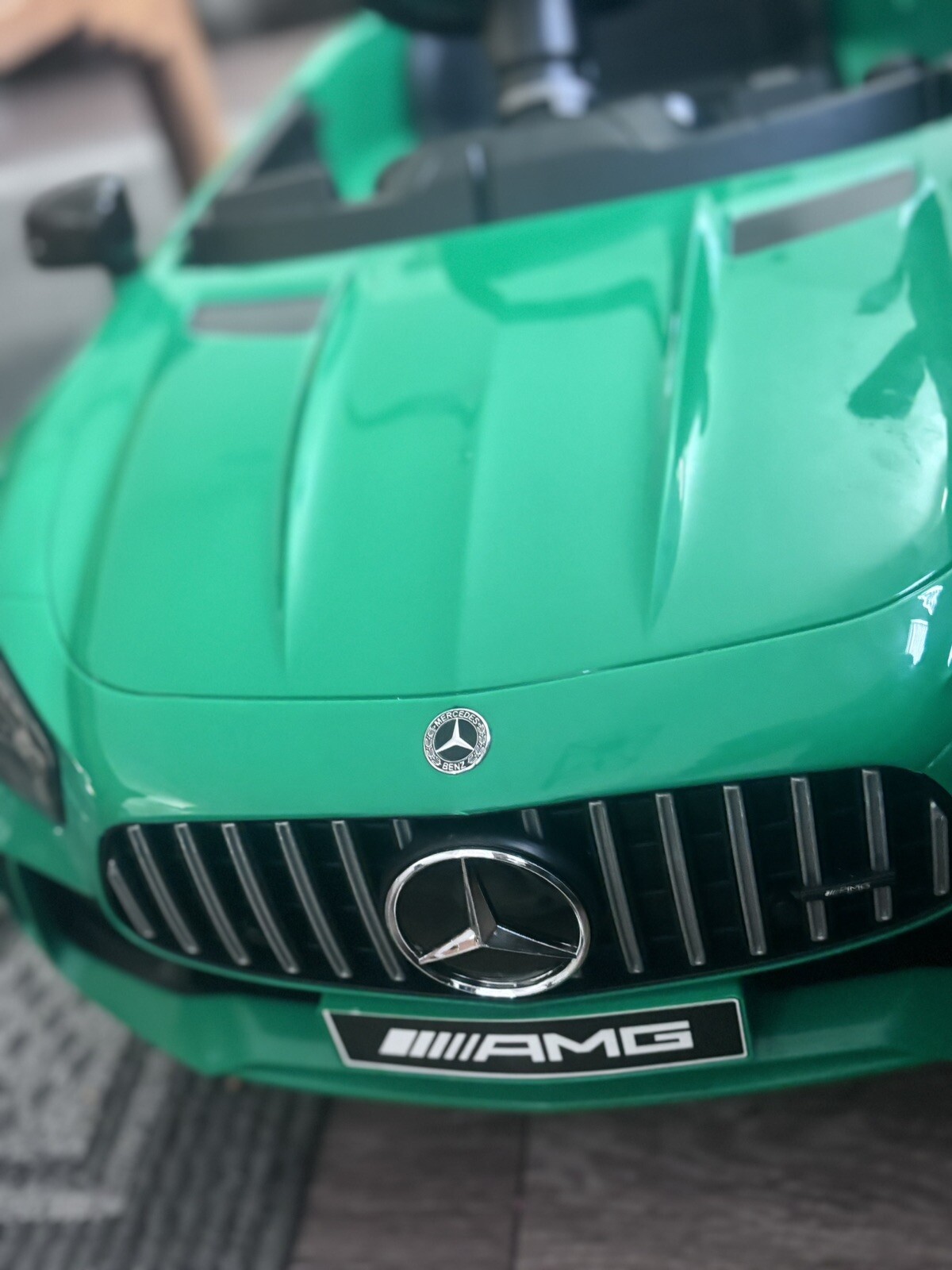 Kids Ride on Car Mercedes Benz AMG GT-R Electric Battery Powered Car – Red/White