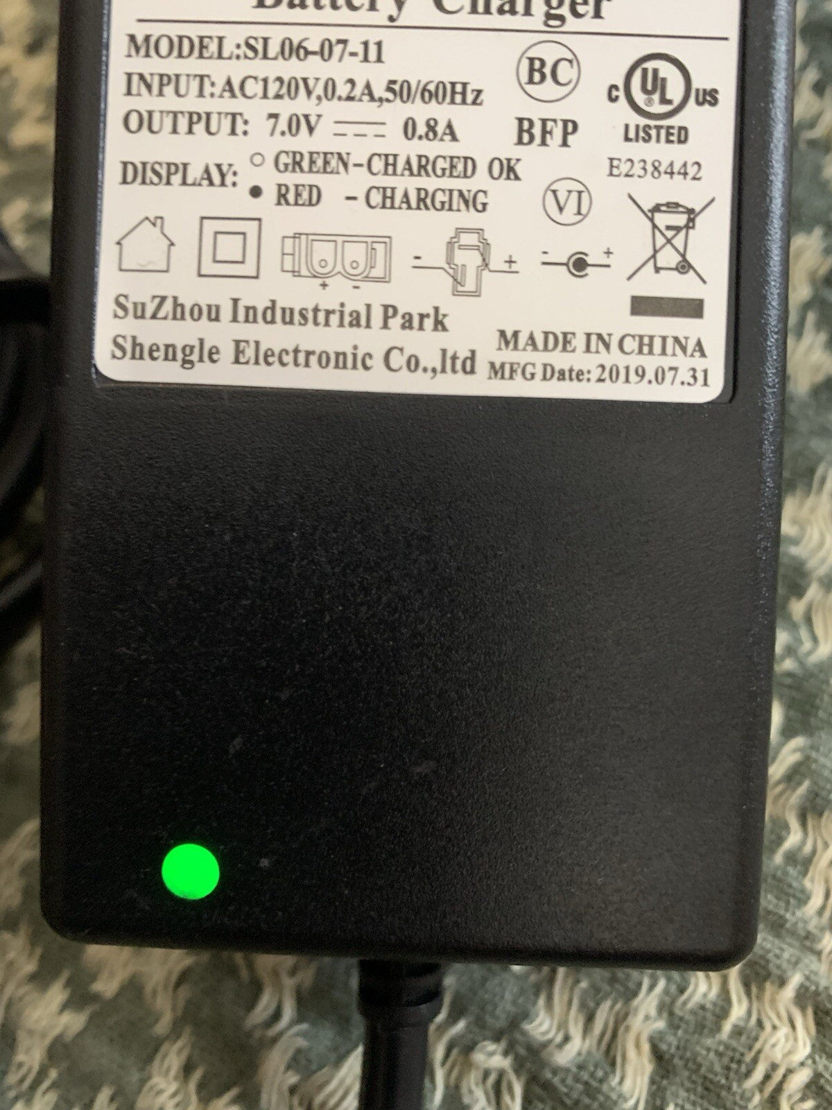Battery & Charging Cord For Children’s Ride On Toys