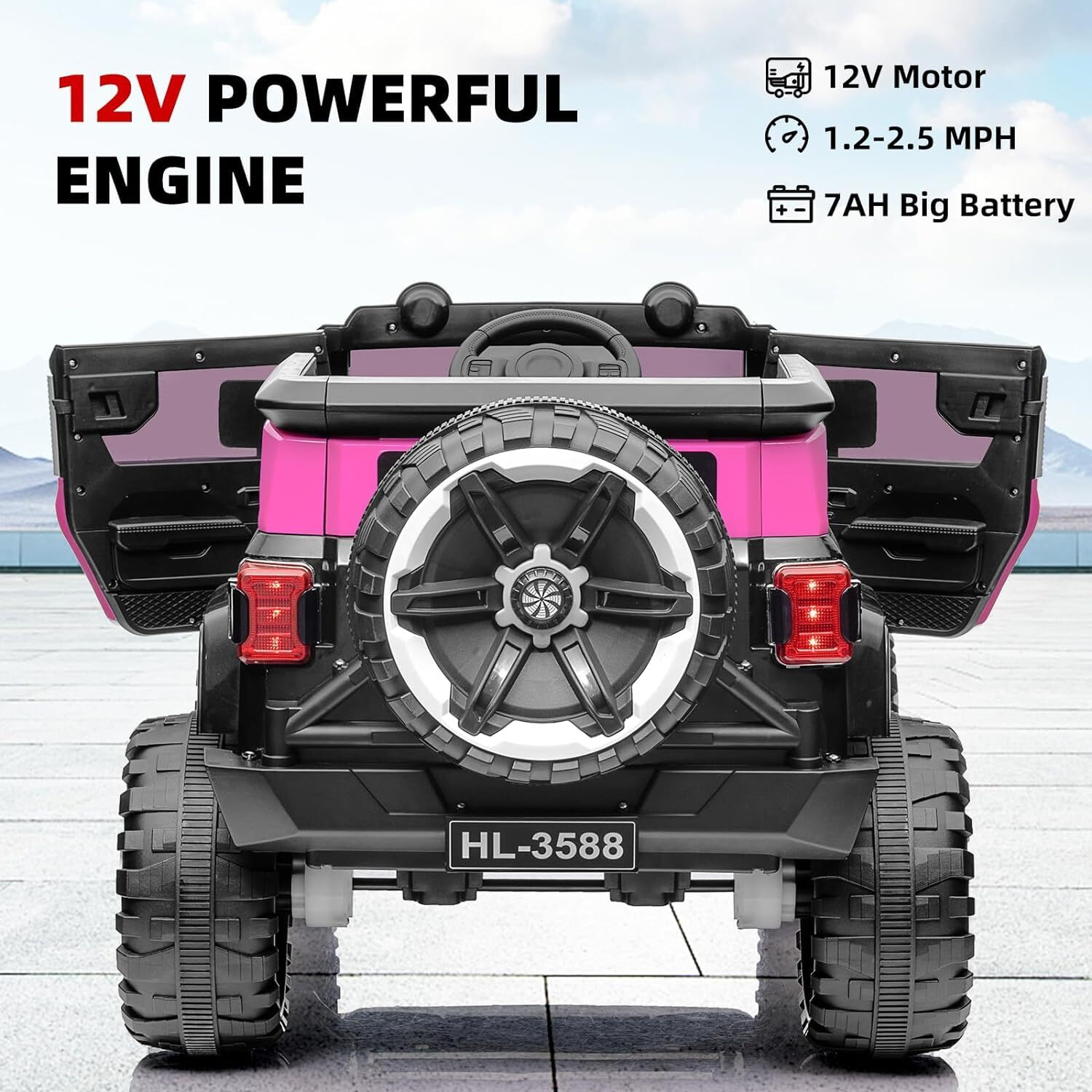 Kids Electric Ride On Truck 12V Power Battery Car w/ Remote Control & MP3 Player