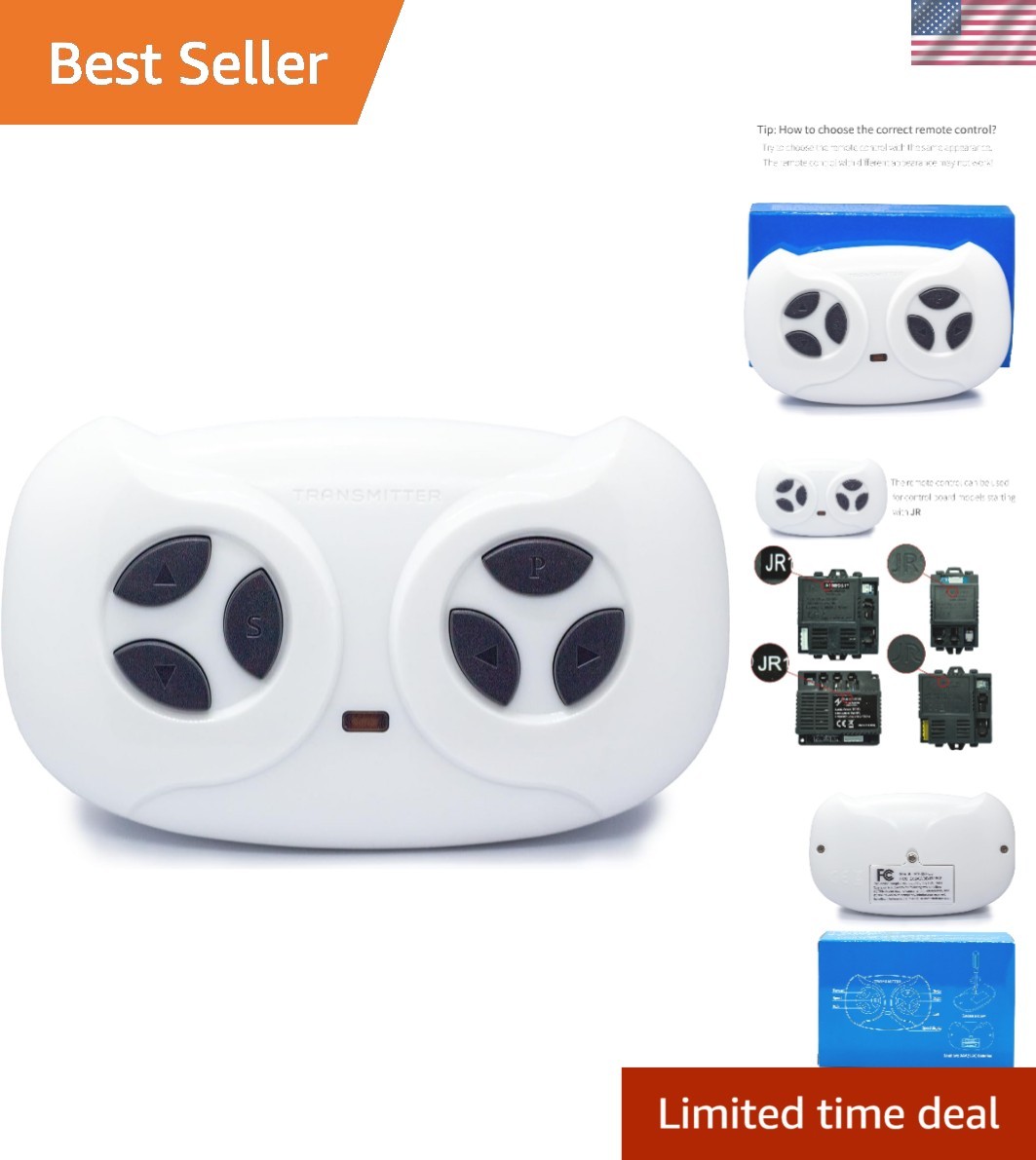 Compact 2.4GHz Bluetooth Remote Controller for Toddler Ride-On Cars and Trucks