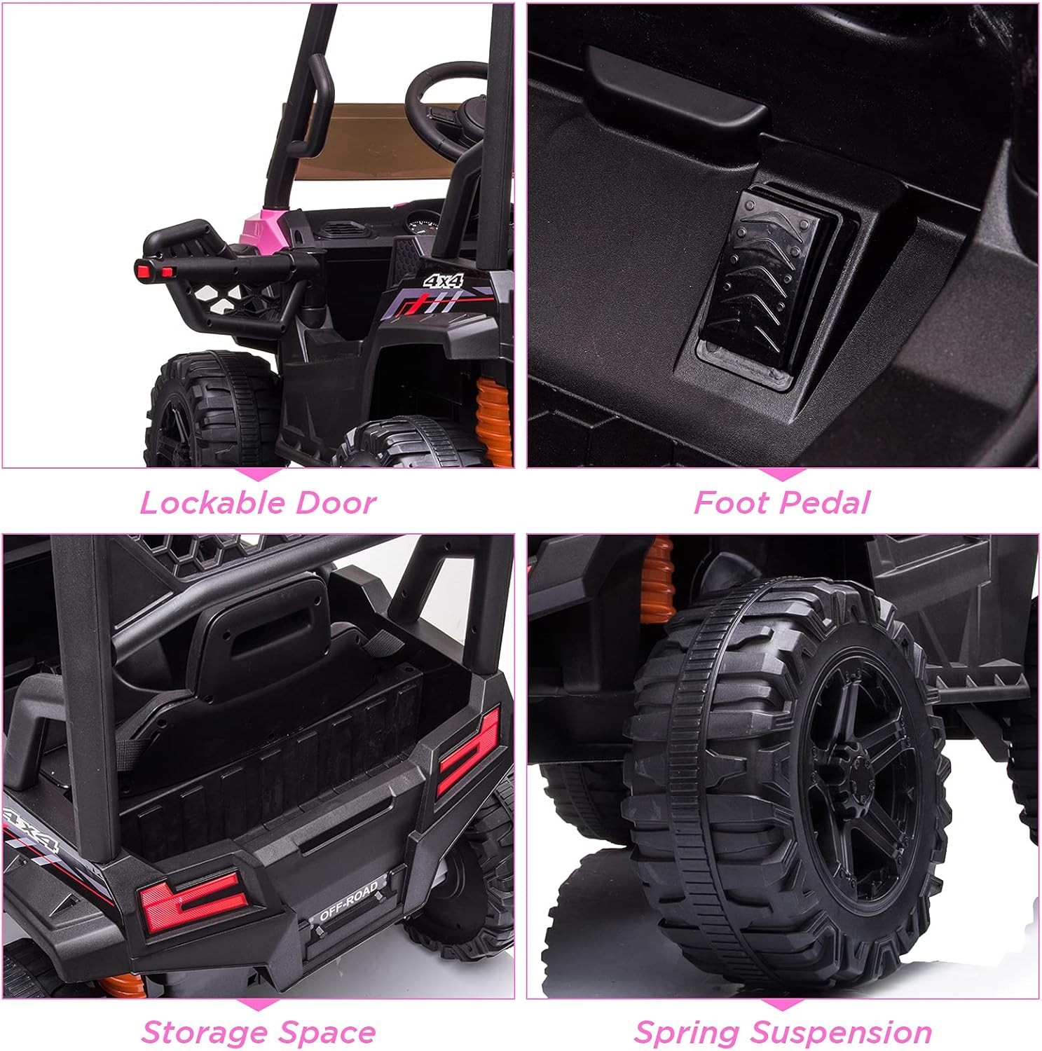 12V Kids Car Power Wheels Ride on Truck Vehicle w/Remote Control LED Light Music