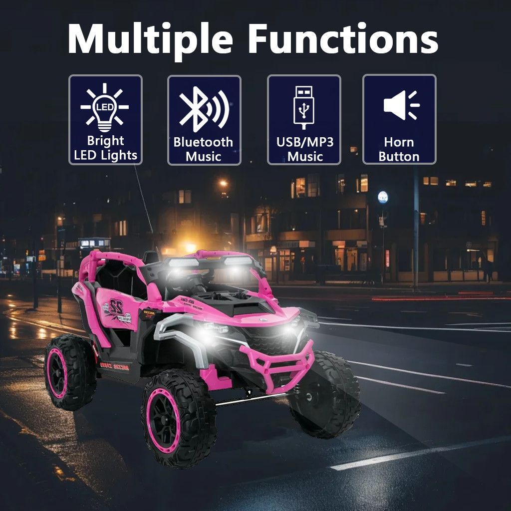 Kid Ride On Car Truck 2 Seater UTV 12V Battery Powered Electric Car with Remote