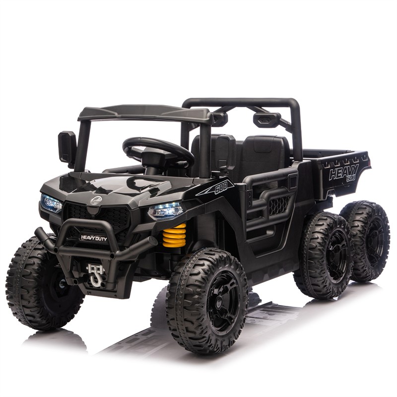 12/24V Kids Ride On Toy 6-wheel Electric Truck W/ Parents Control for Aged 3-5