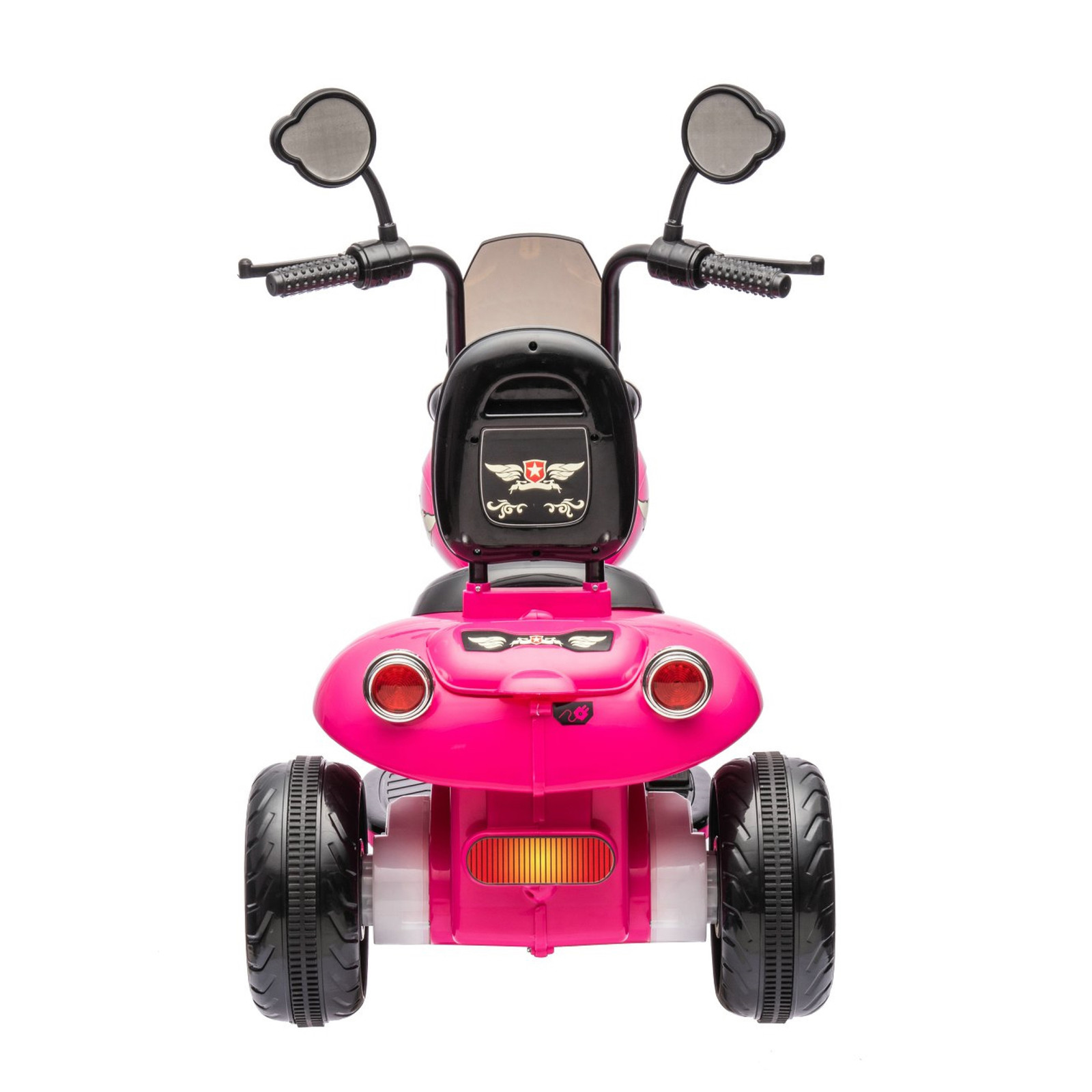 12V Freddo Kids Cruiser Chopper Motorcycle Ride On Toy Car W/ LED Lights Pink