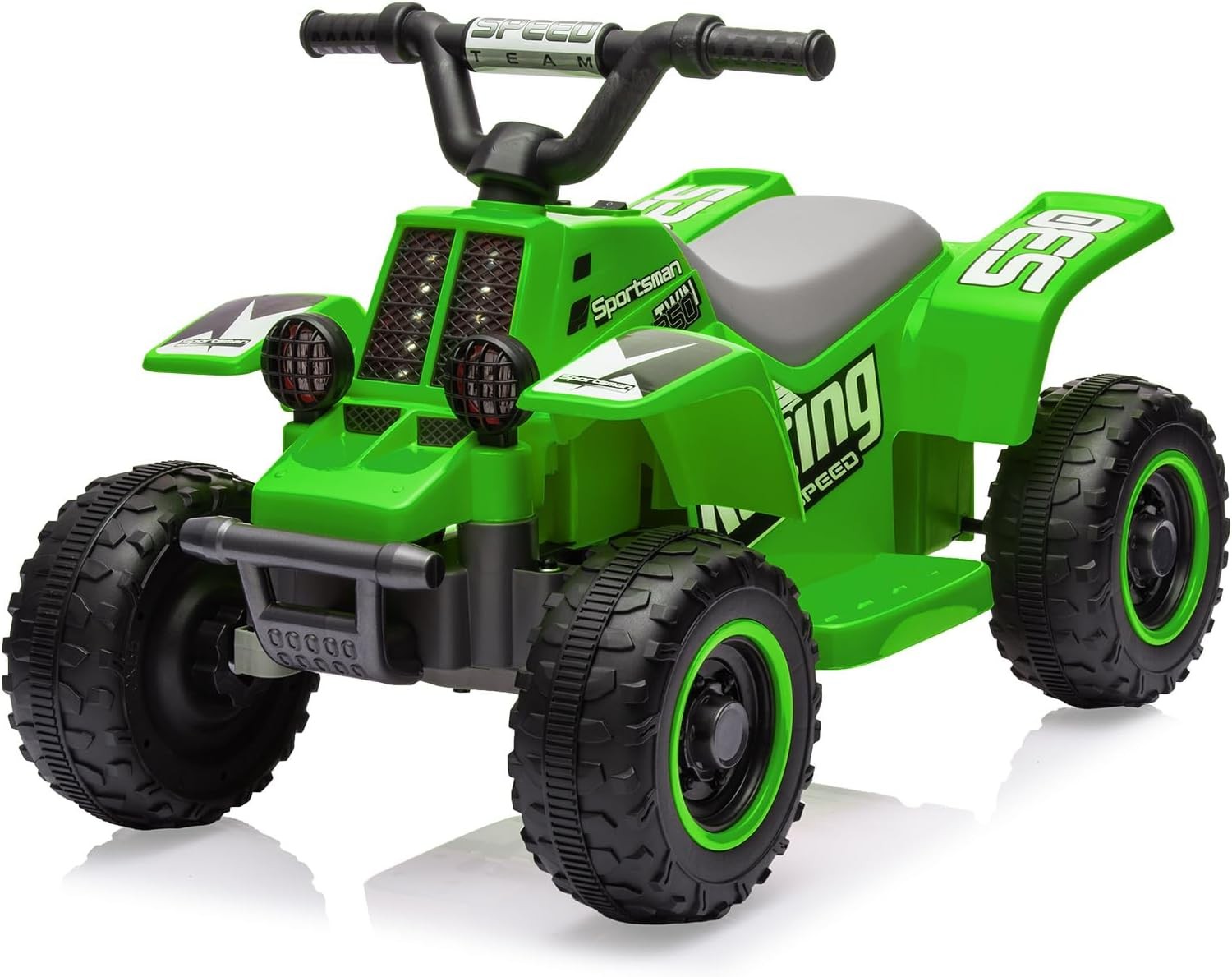 6V Kids ATV 4 Wheeler Quad Car Off-road Ride on Toy 1.5 mph Max-speed w/ LED MP3