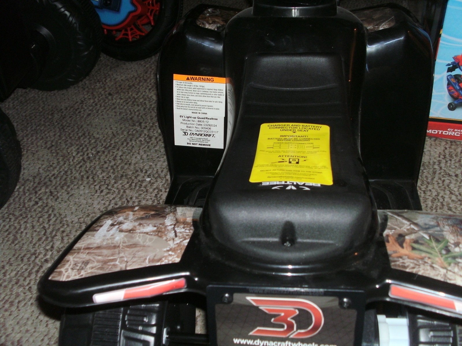 6 volt quad powered ride on