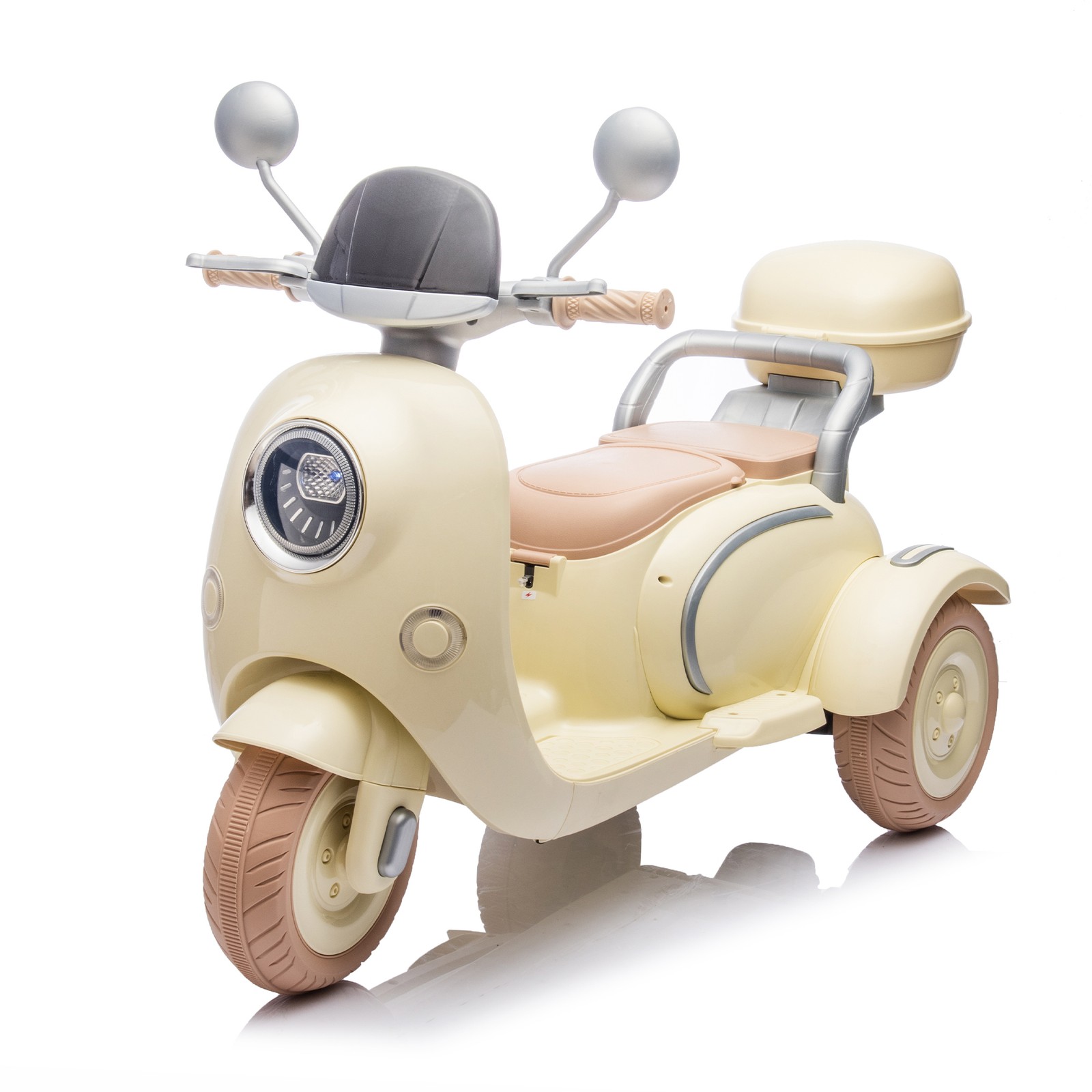 12V Two Motors Kids Ride On Level Up Two-seater 3 Wheel Toy for Kids 3-6